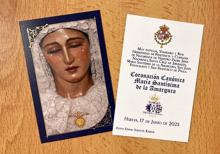 Disponibles en los días de reparto de invitaciones  las estampas para la Coronación Canónica de María Santísima de la Amargura.